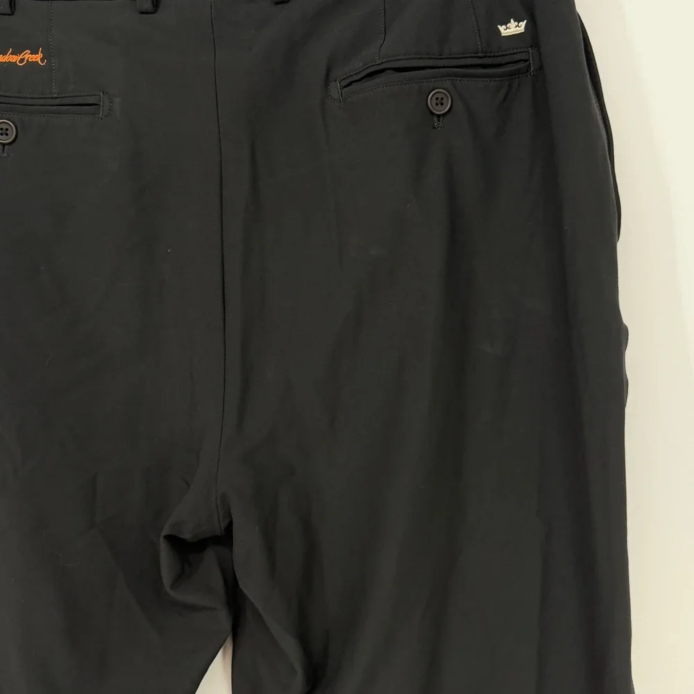 Peter Millar 36‎ Black Shadow Creek Wicking Performance Golf Pants Luxury Tech